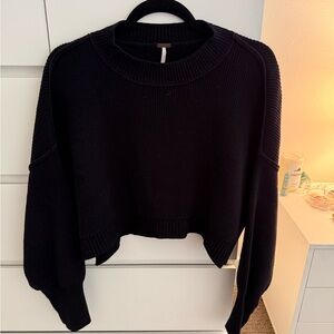 Free People Black Sweater